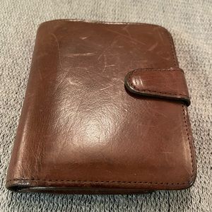 Vintage Brown Leather Coach Wallet Coin Purse Great Vintage Condition